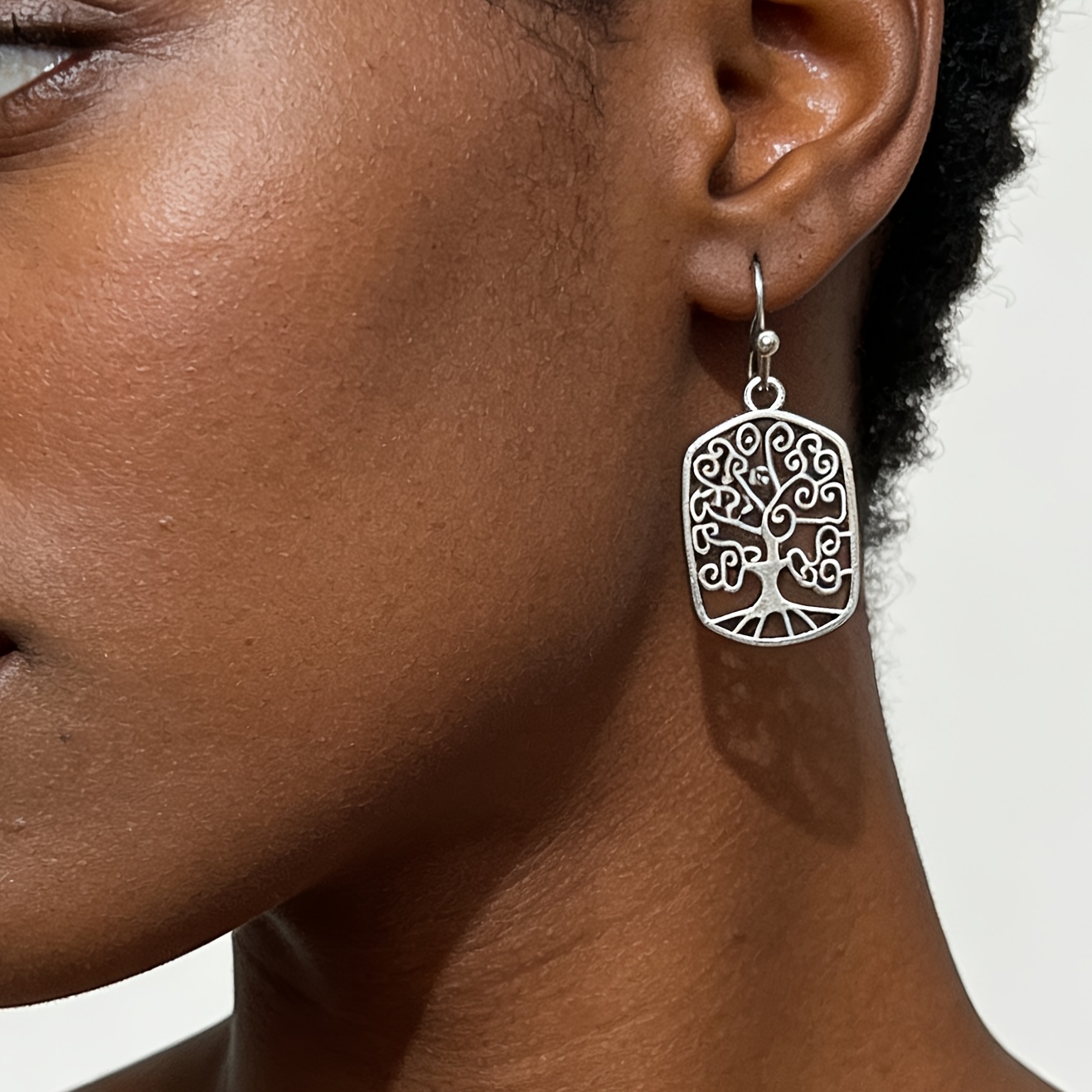 Vintage Bohemian Style Tree of Life Earrings